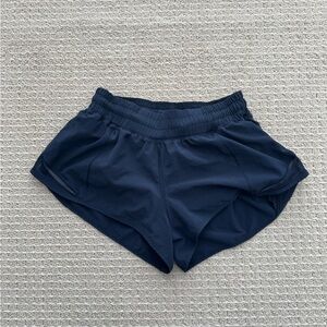 Lululemon Navy Blue hotty hot shorts